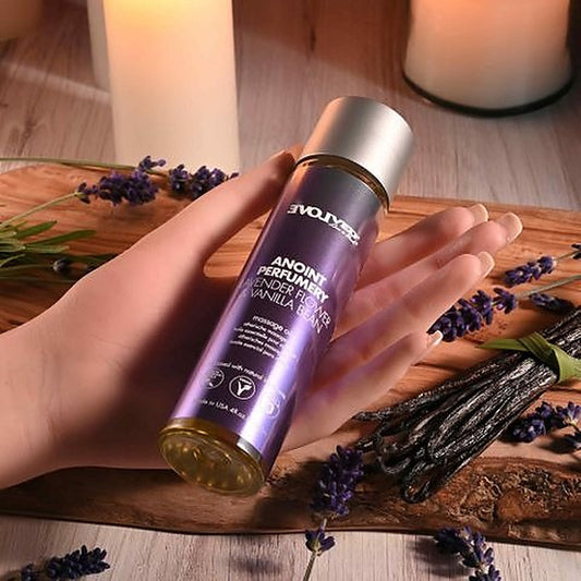 Evolved ANOINT PERFUMERY Lavender Flower & Vanilla Bean Massage Oil 120ml - Massage Oils and Lubricants