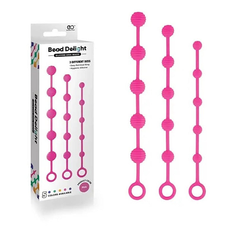 Power Bead Delight Silicone Anal Beads by NANMA Corporation - Anal Beads and Balls
