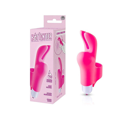 Excellent Power Hot Igniter Rechargeable Finger Vibrator Pink - Finger and Tongue Vibrators