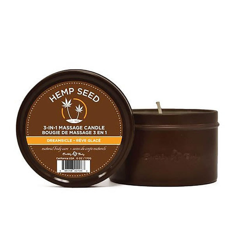 Hemp Seed 3-In-1 Adult Massage Candle by Earthly Body - Sex Pheromones and Perfumes