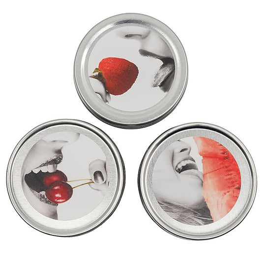 Earthly Body Edible Massage Candles Threesome 3 Pack - Sex Pheromones and Perfumes