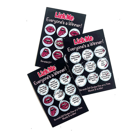 Lick Me Lotto Naughty Scratcher by Little Genie - Party Gifts and Novelties