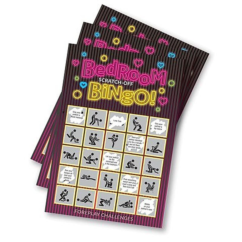 Bedroom Bingo Foreplay Scratcher Card by Little Genie - Party Gifts and Novelties