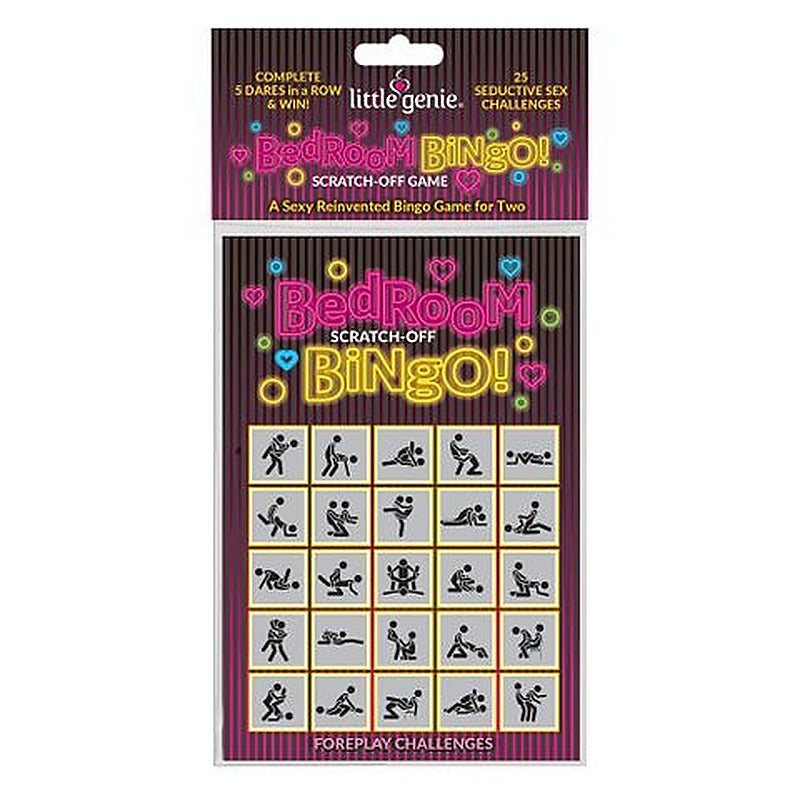 Bedroom Bingo Foreplay Scratcher Card by Little Genie - Party Gifts and Novelties
