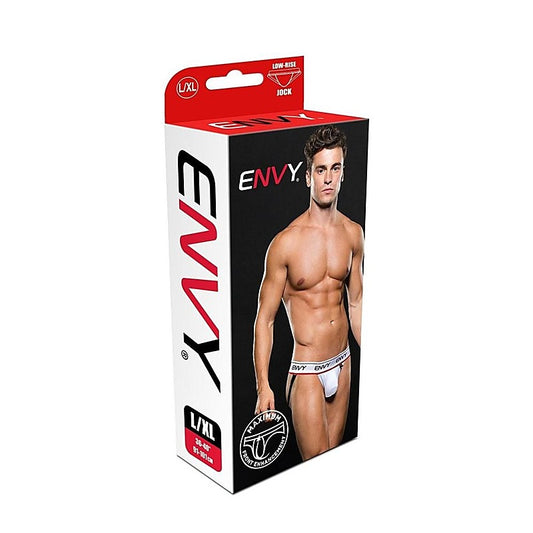 Low Rise Jock White by Envy Menswear - Jocks and G-Strings