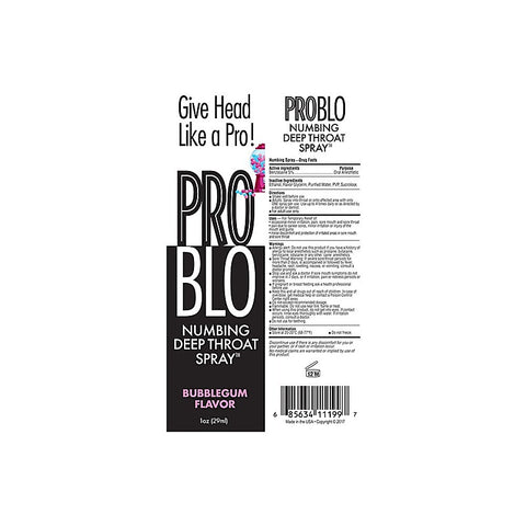 ProBlo Flavoured Deep Throat Spray by Little Genie - Delay and Excite Sprays