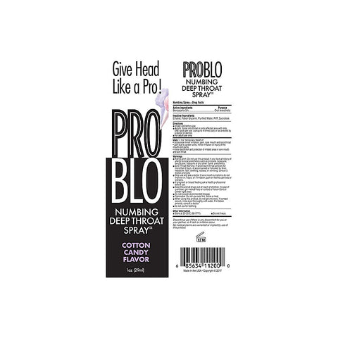 ProBlo Flavoured Deep Throat Spray by Little Genie - Delay and Excite Sprays