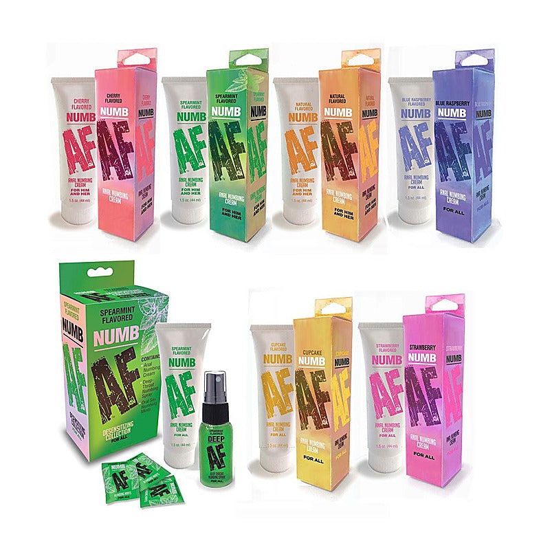 Numb AF Flavoured Anal Numbing Cream by Little Genie - Anal Lubes