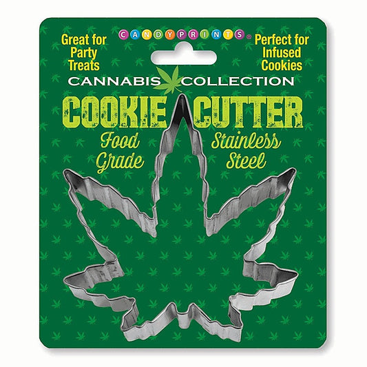 Cannabis Metal Cookie Cutter by Little Genie - Party Gifts and Novelties