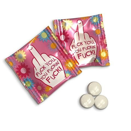 Fuck You You Fuckin Fuck Mints Bulk Bag Of 25 Party Packs - Party Gifts and Novelties