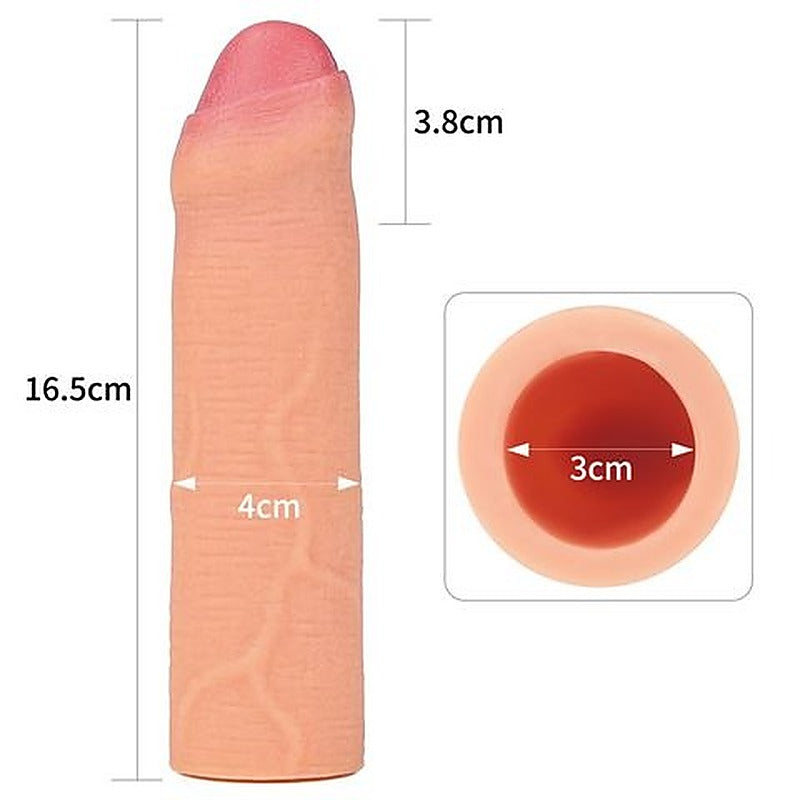 Nature Extender Silicone Uncut Penis Sleeve by Lovetoy - Penis Sleeves and Extenders