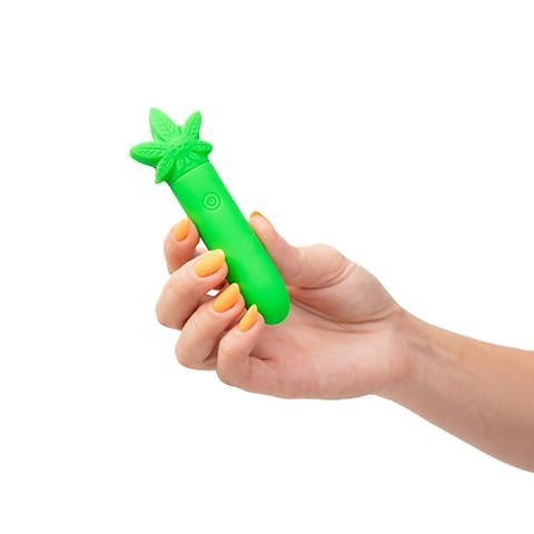 Maia STONI 420 Rechargeable Mini Bullet Vibrator Green - Bullet Vibrators