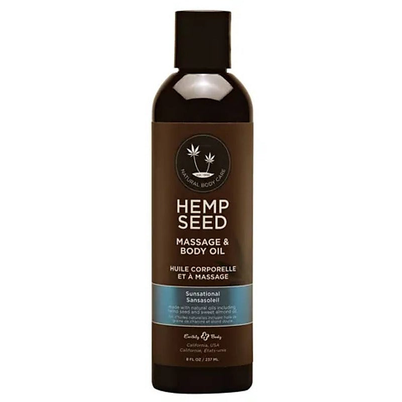 Scented Hemp Seed Massage and Body Oil by Earthly Body - Massage Oils and Lubricants