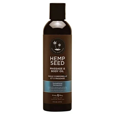 Scented Hemp Seed Massage and Body Oil by Earthly Body - Massage Oils and Lubricants
