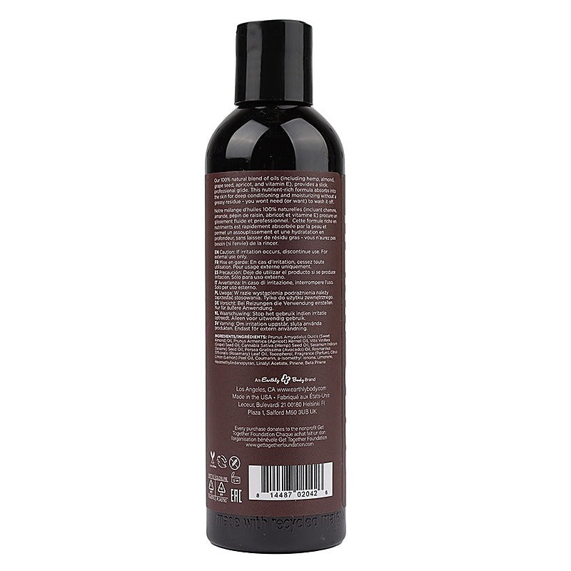 Scented Hemp Seed Massage and Body Oil by Earthly Body - Massage Oils and Lubricants