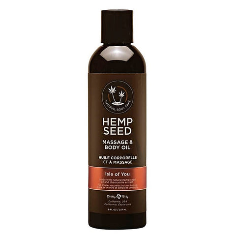 Scented Hemp Seed Massage and Body Oil by Earthly Body - Massage Oils and Lubricants
