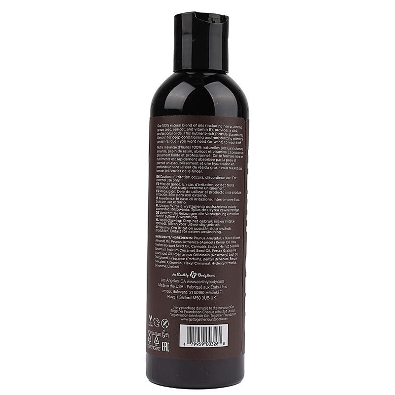 Scented Hemp Seed Massage and Body Oil by Earthly Body - Massage Oils and Lubricants