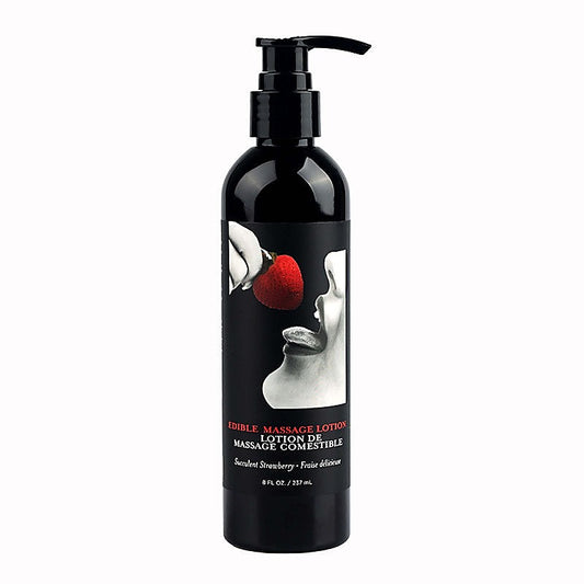 Earthly Body Edible Flavoured Deep Moisturising Massage Lotion 237 ml - Massage Oils and Lubricants