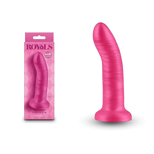 NS Novelties Royals Charlie Realistic Dildo 13.7cm Metallic Pink - Realistic Dildos