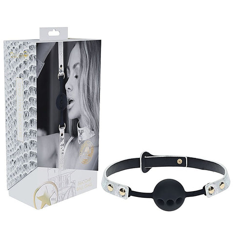 Shots Toys OUCH! Florence Collection Brethable Silicone Ball Gag - Bondage Gags and Bits