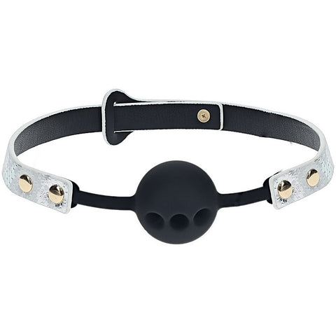 Shots Toys OUCH! Florence Collection Brethable Silicone Ball Gag - Bondage Gags and Bits