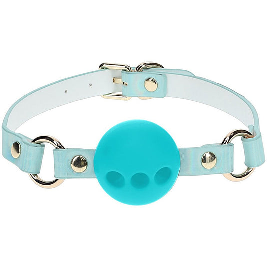 Shots Toys OUCH! Paris Collection Breathable Silicone Ball Gag Restraint - Bondage Gags and Bits