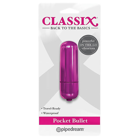 Classix Vibrating Pocket Bullet Massager - Bullet Vibrators