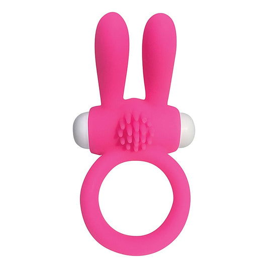Pipedream Neon Rabbit Vibrating Cock Ring Pink - Vibrating Cock Rings