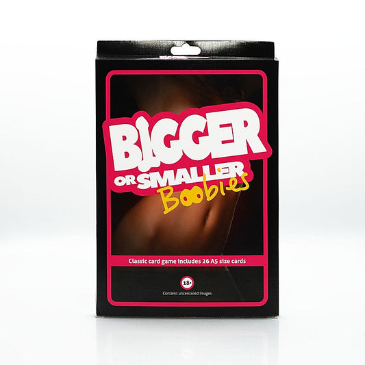 Bigger or Smaller Boobs Adult Card Game - Sex Games, Coupons and Tricks