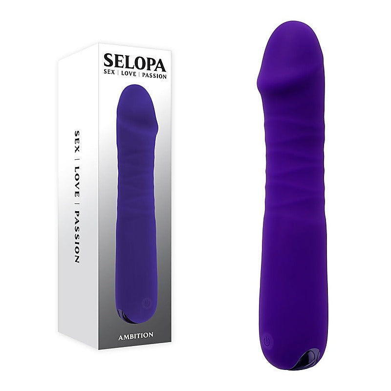 AMBITION Rechargeable Thrusting Dildo by Evolved - Vibrating Dildos