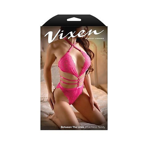 Vixen Between The Lines Teddy by Fantasy Lingerie - Teddies and Bodysuits