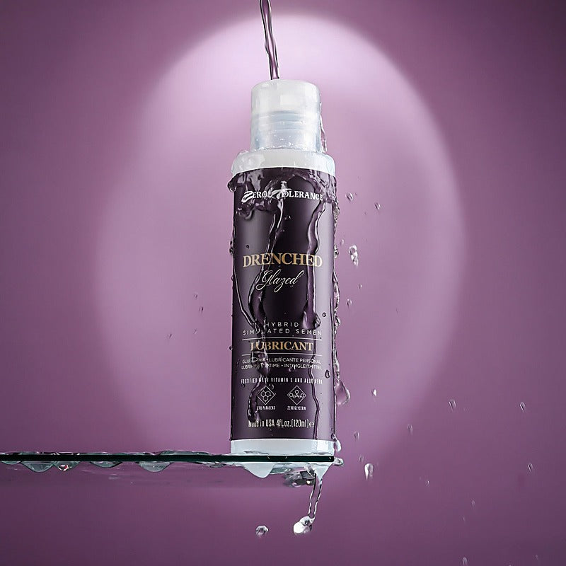 Zero Tolerance DRENCHED GLAZED Hybrid Adult Lubricant 120ml - Massage Oils and Lubricants