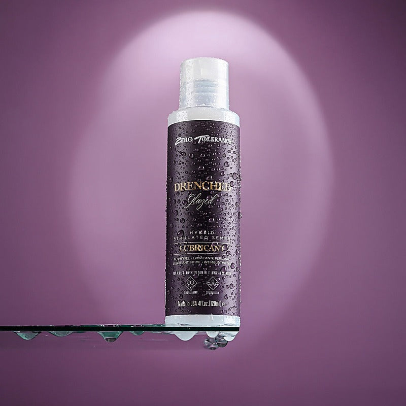 Zero Tolerance DRENCHED GLAZED Hybrid Adult Lubricant 120ml - Massage Oils and Lubricants
