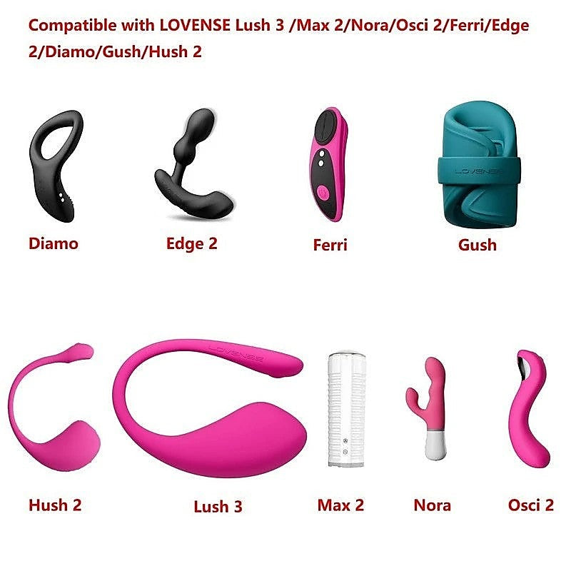 Charging Cable For Lush, Lush 2, Hush, Edge, Osci by Lovense - Vibrator Accessories