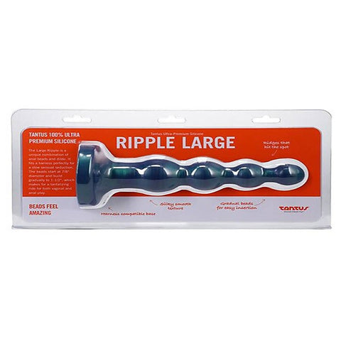 Ripple Large Silicone Anal Beads by Tantus - Anal Beads and Balls