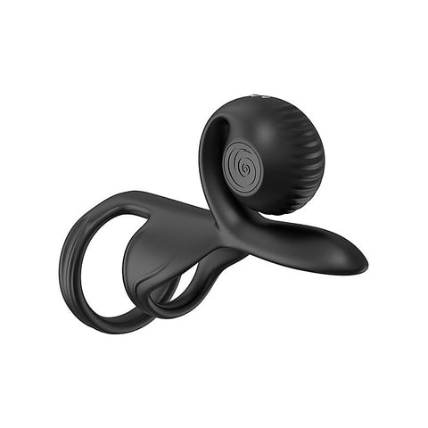 Snail Vibe Jovi Vibrating Couples Ring Black - Vibrating Cock Rings