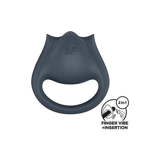 Satisfyer Perfect Pair 2 Finger Vibrator With Penis Ring - Finger and Tongue Vibrators