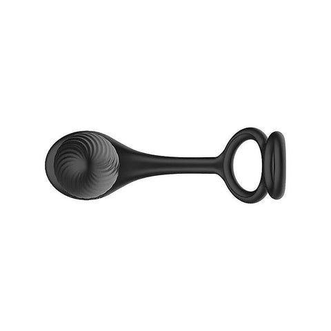 Nexus Tornado Remote Controlled Cock & Ball Ring With - Butt Plugs