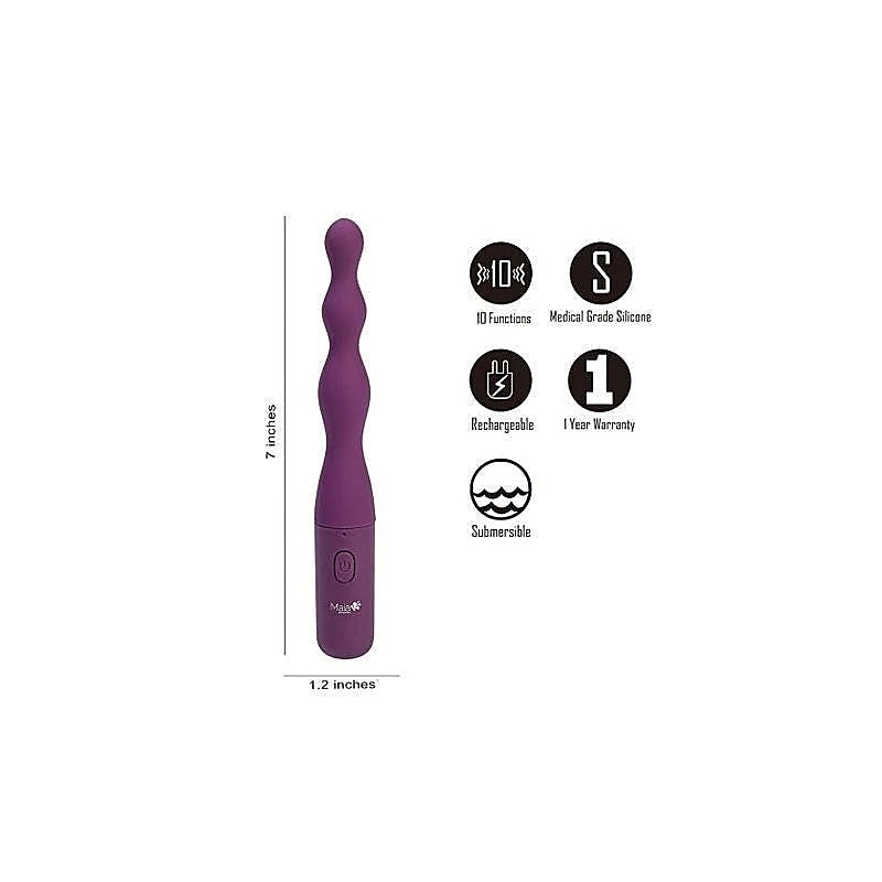 DANI USB Rechargeable Beaded Anal Vibrator by Maia Toys - Anal Vibrators