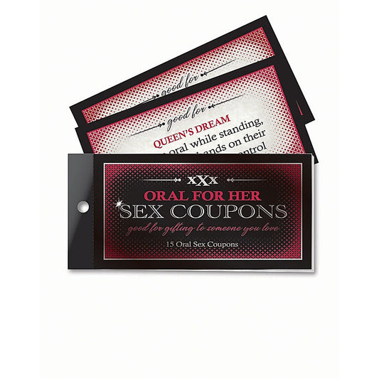 Little Genie Oral For Her Sex Coupons Set of 15 Coupons - Sex Games, Coupons and Tricks
