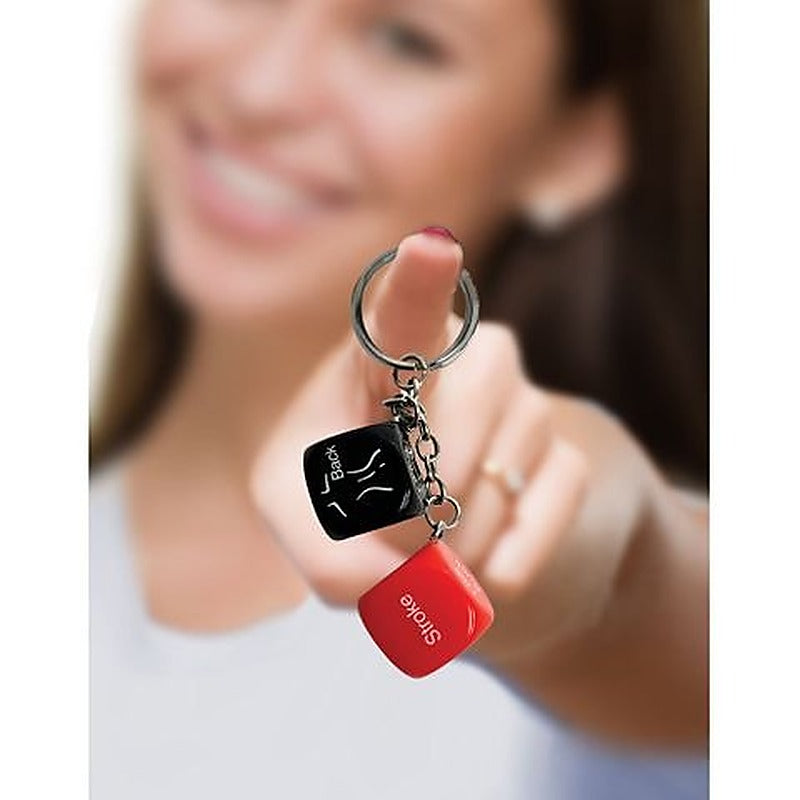 Super Fun Erotic Sex Dice Novelty Key Chain by Little Genie - Party Gifts and Novelties