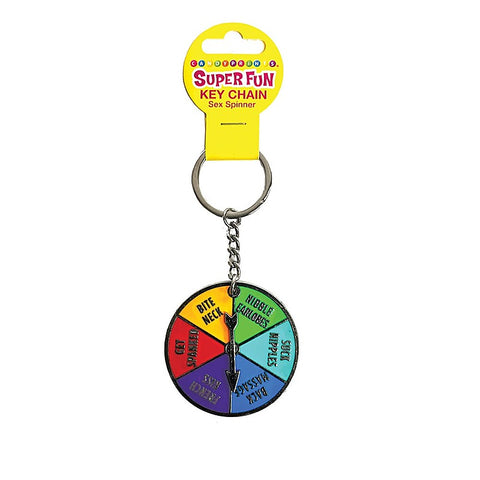 Super Fun Naughty Sex Spinner Novelty Key Chain - Party Gifts and Novelties