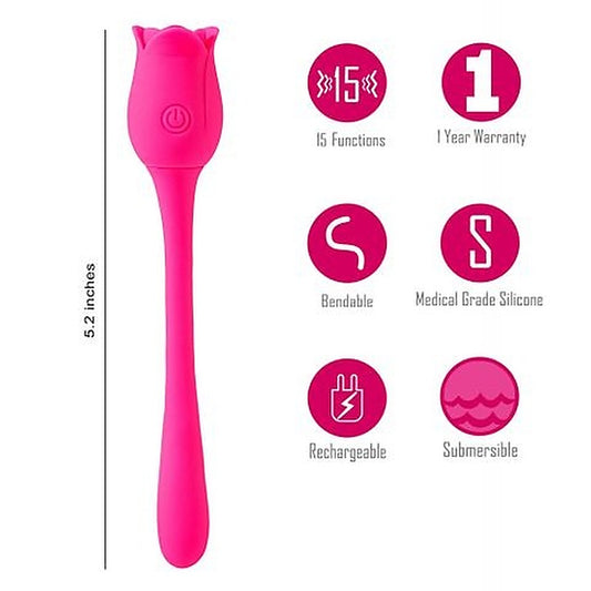Maia MEADOW USB Rechargeable Flower Stimulator Pink - Personal Massagers