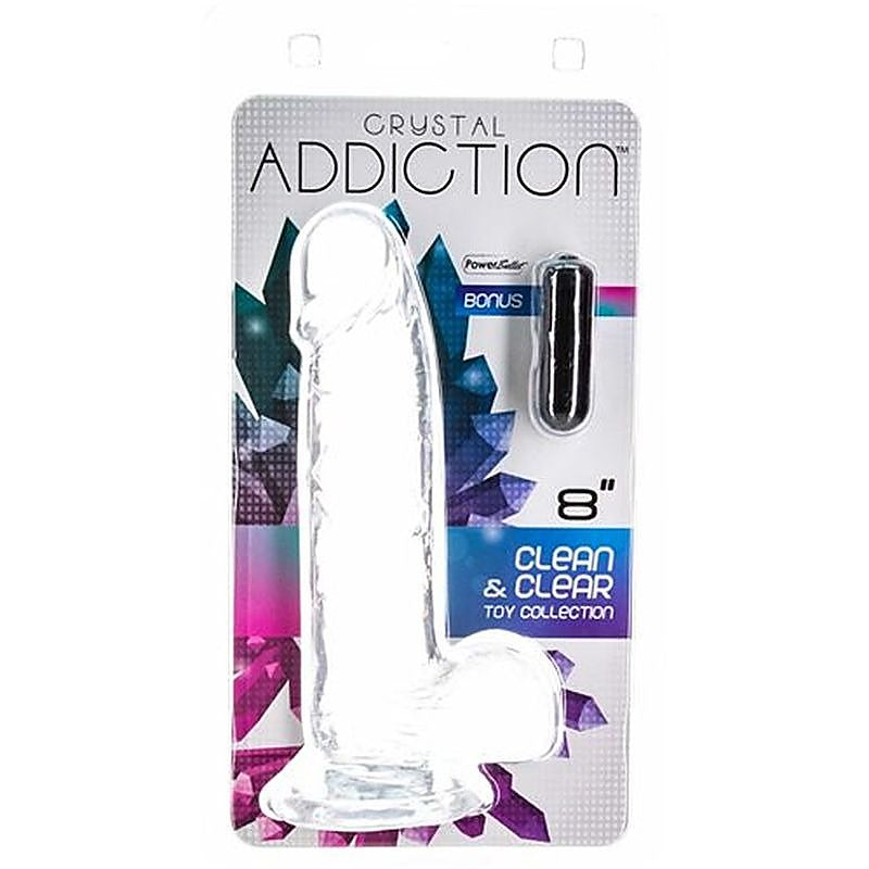 Addiction Crystal Realistic Dildo with Balls by BMS Factory - Realistic Dildos