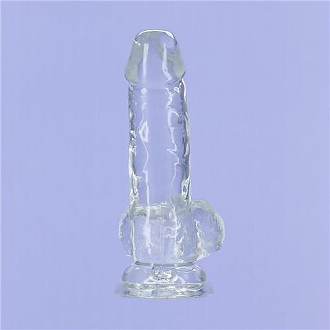 Addiction Crystal Realistic Dildo with Balls by BMS Factory - Realistic Dildos