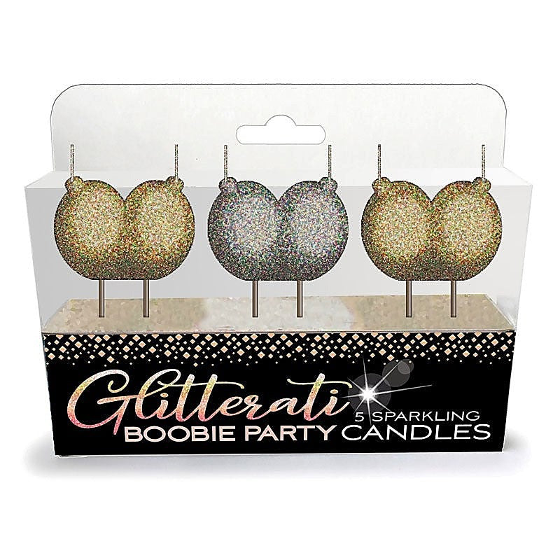 Glitterati Boobie Candle Set Novelty Candles Set of 3 - Bachelorette and Bucks