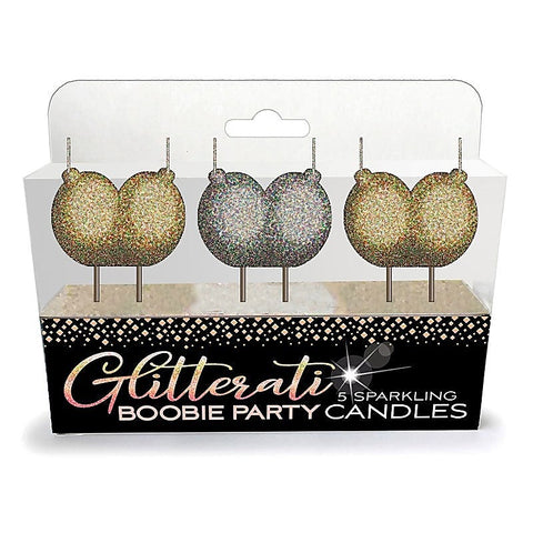 Glitterati Boobie Candle Set Novelty Candles Set of 3 - Bachelorette and Bucks