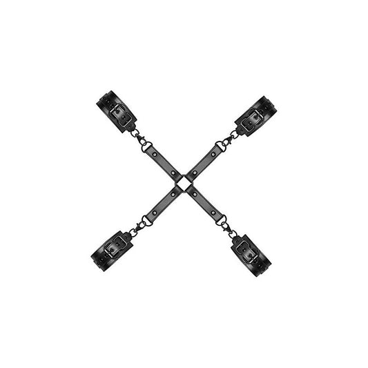Bedroom Fantasies Bondage Hog Tie Black - Cuffs And Restraints