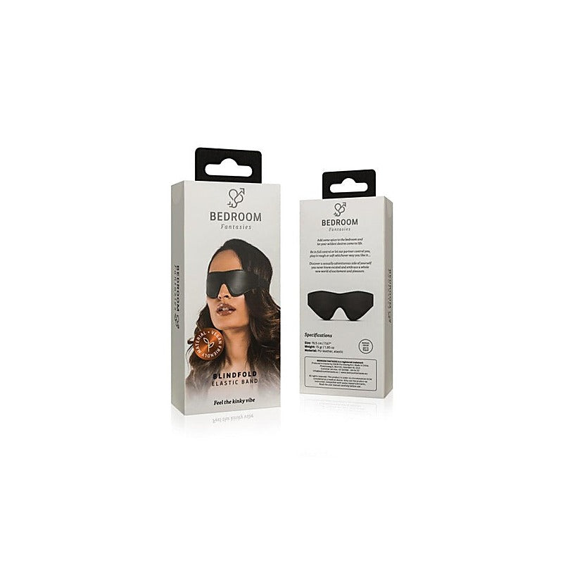 Premium Faux Leather Blindfold by Easytoys - Masks And Blindfolds