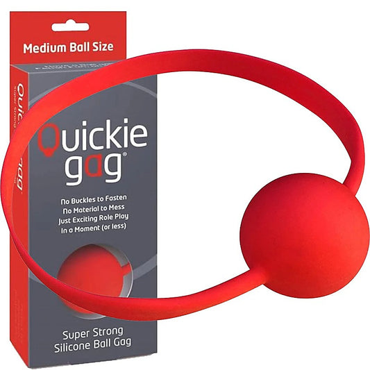 Quickie BDSM Play Gag Medium Ball by Creative Conceptions - Bondage Gags and Bits